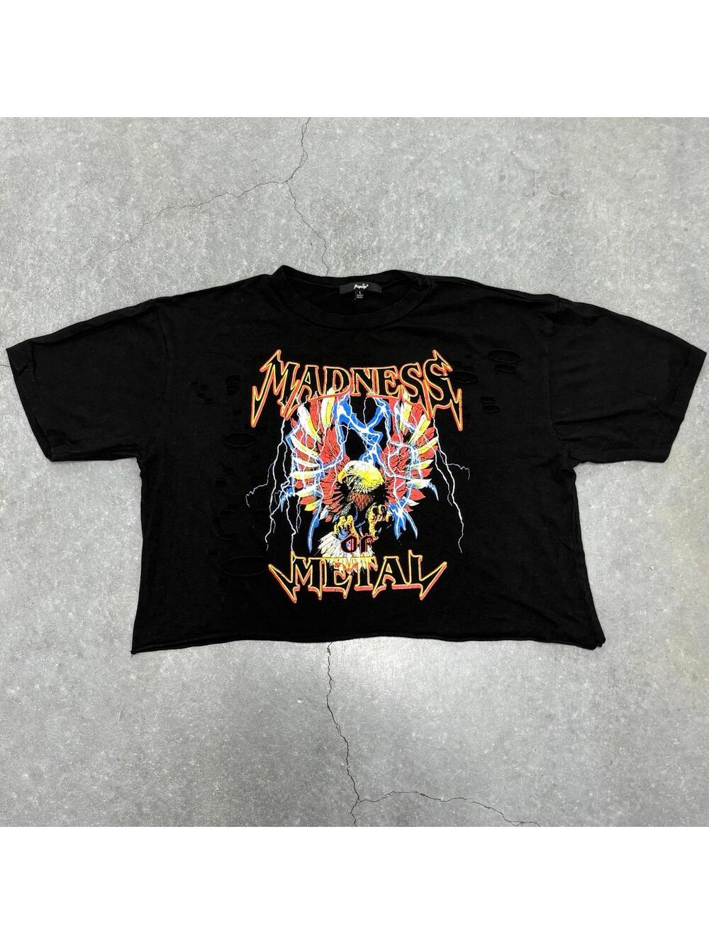 Papaya Madness of Metal Cropped T Shirt